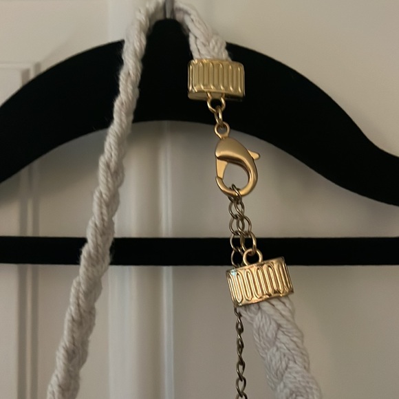 Gorgeous Lilly Navy, White, and Gold Dress - Picture 3 of 7